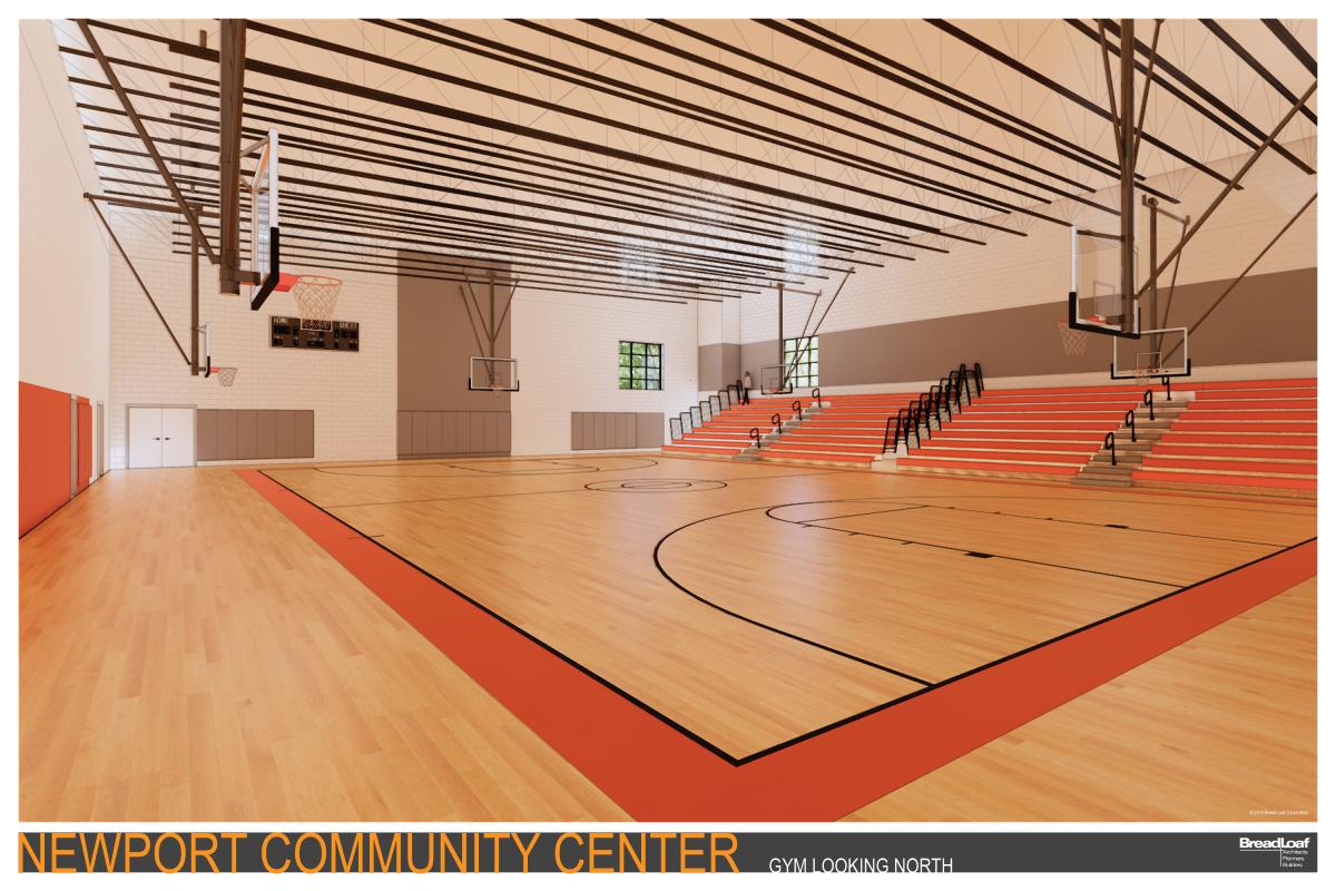 Community Center Gym Looking North