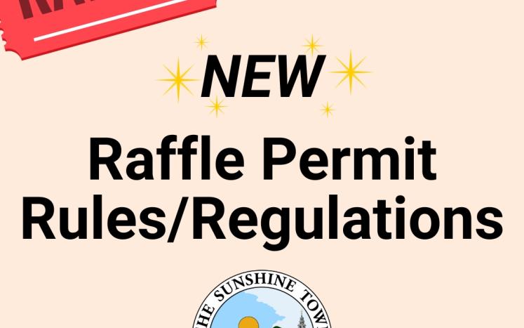 New Raffle Permit Rules/Regulations