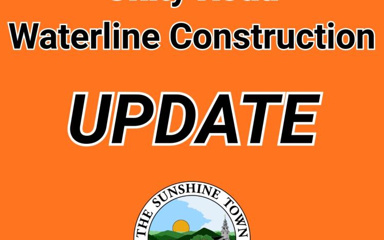 Unity Road Waterline Construction Update